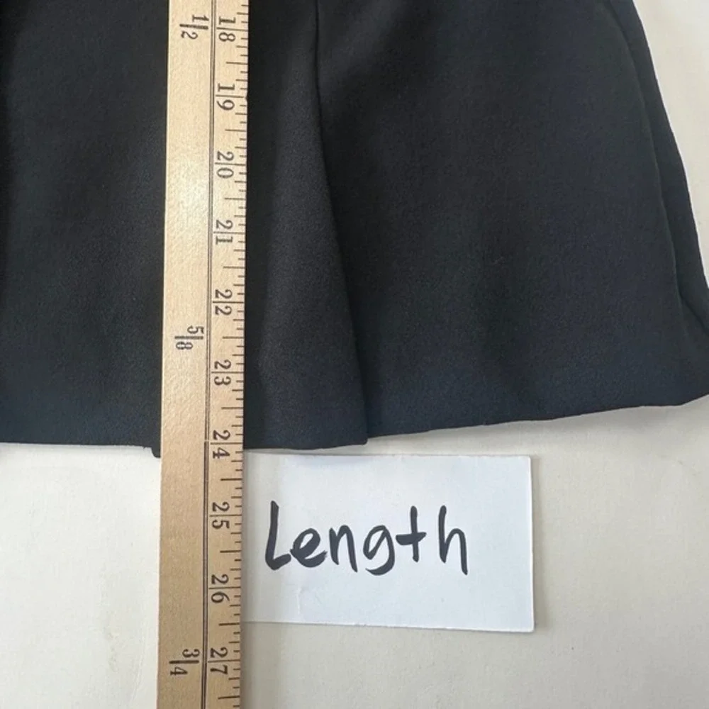 Vintage Virgo Petite‎ Black Blazer Business Career Gold Buttons Womens 14 Petite